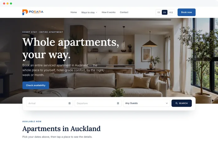Whole apartments: dates first, then pick a place